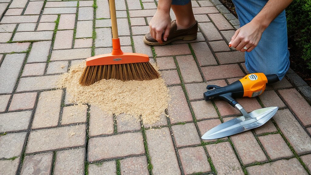 apply polymeric sand carefully
