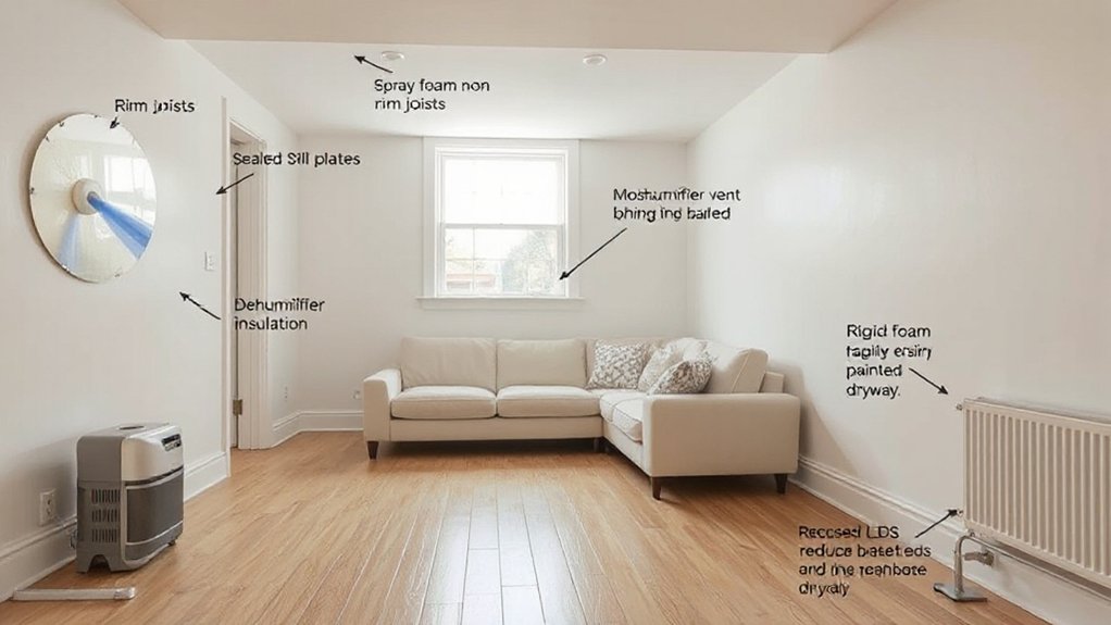 basement moisture insulation solutions