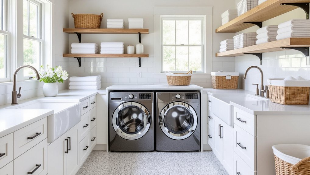 bright laundry room design