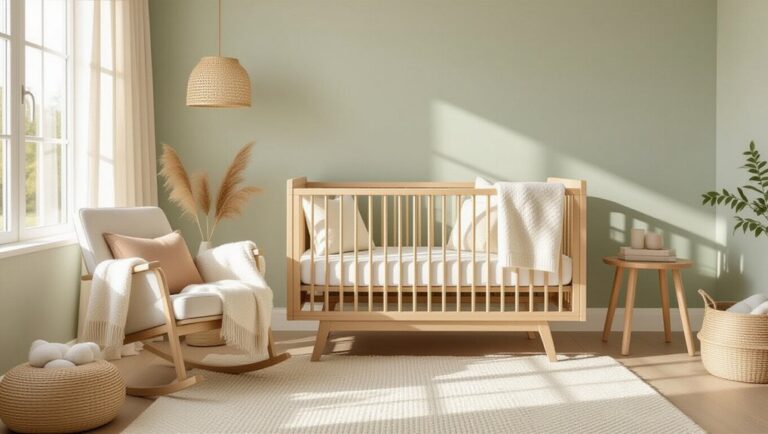 calm nursery interior design