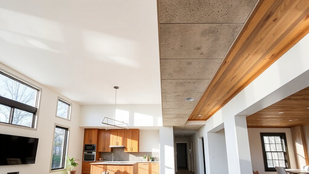 ceiling finishes by function
