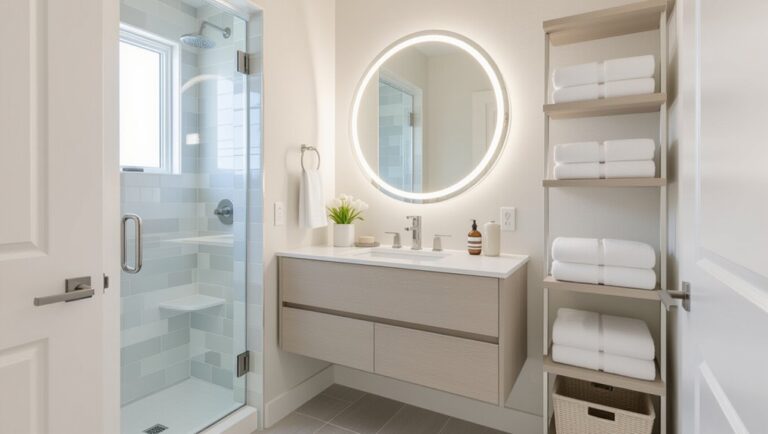 compact guest bathroom design