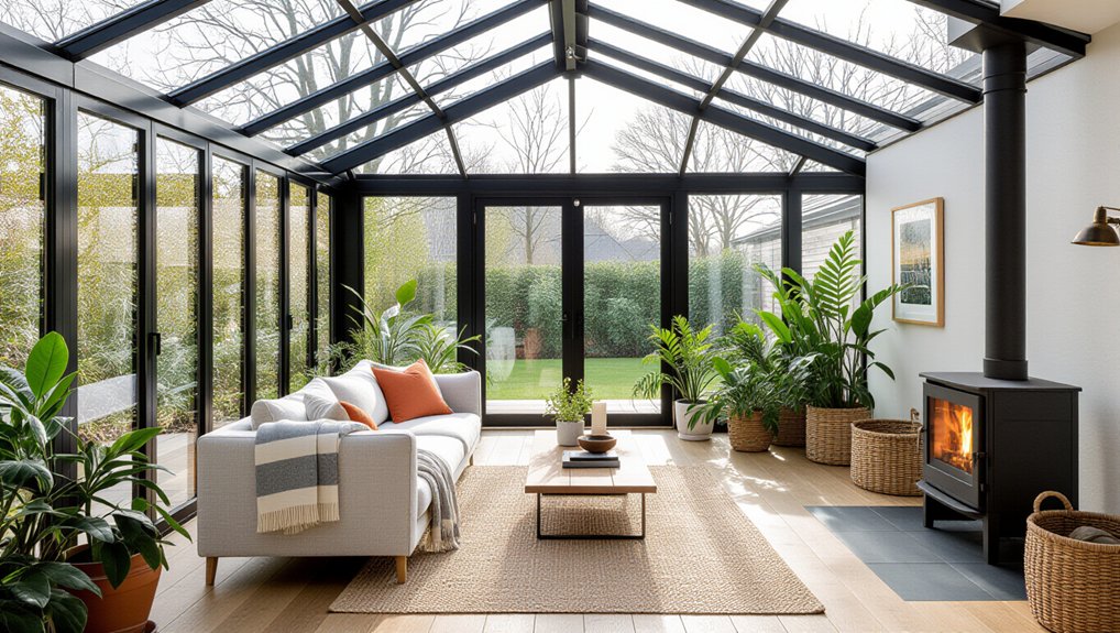 conservatory converted for year round use