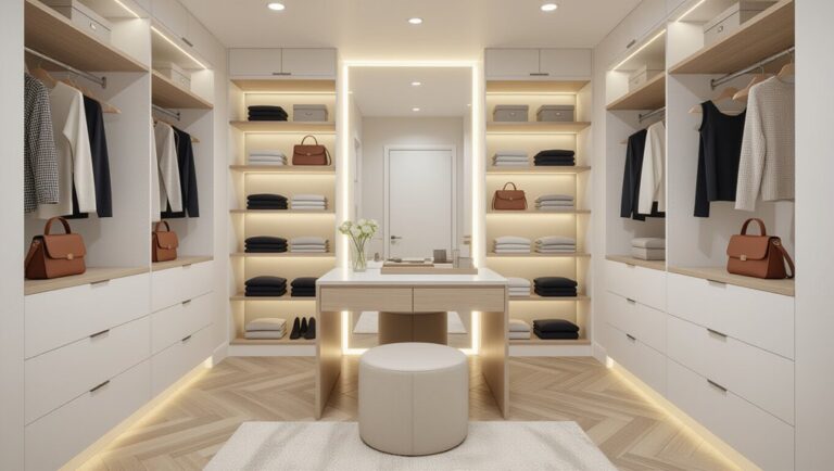 contemporary built in wardrobe