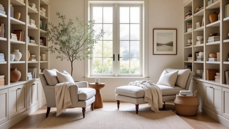 converting hallway into reading space