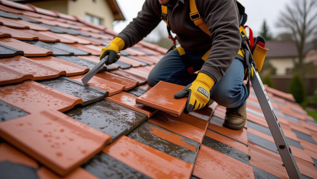 detect replace roof leaks