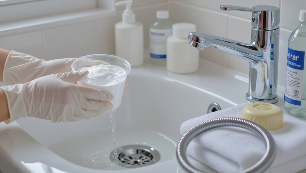 diy bathroom drain unclogging
