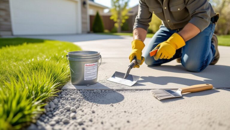 diy cracked driveway repair