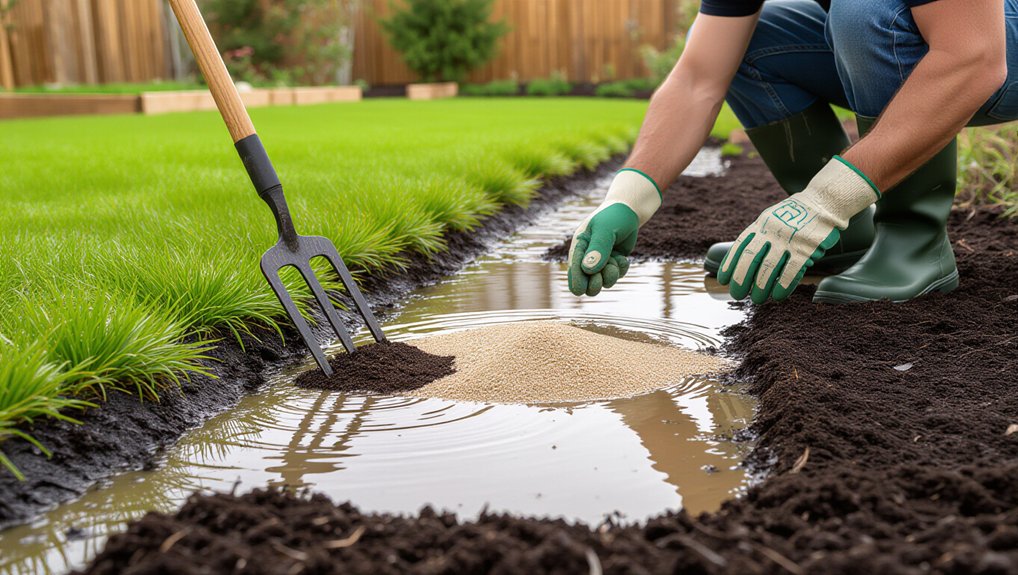 enhance garden drainage efficiently