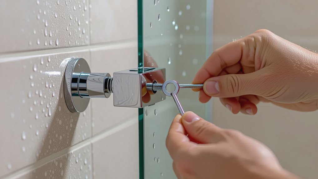 fixing loose shower screens