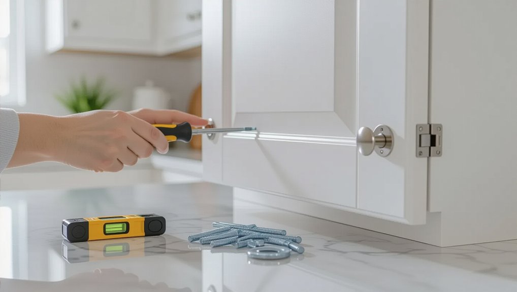 fixing misaligned cabinet doors