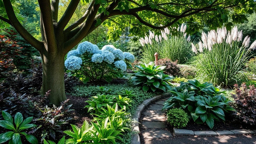 full shaded garden illusion