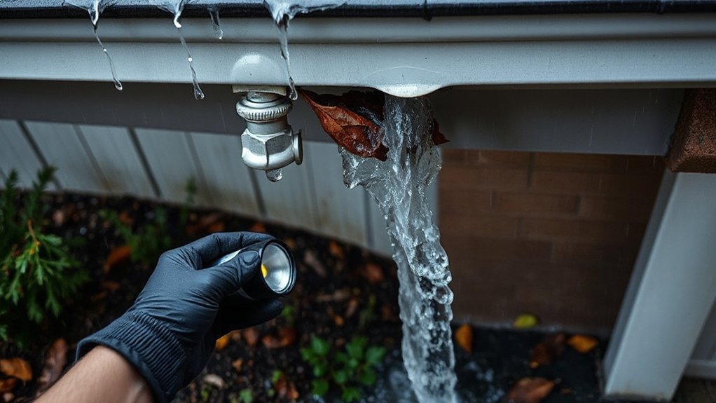 gutter inspection and troubleshooting