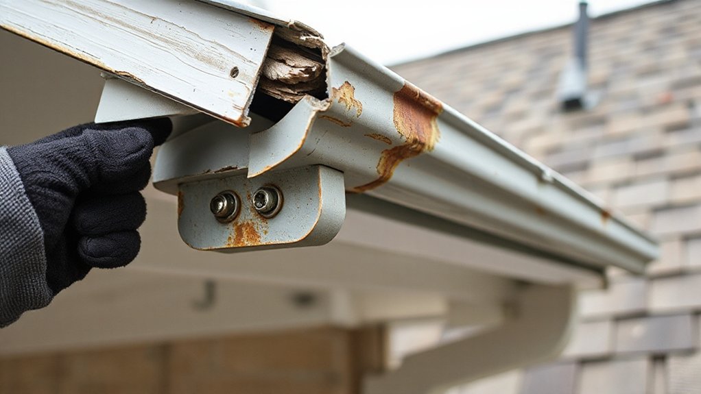 inspect gutter bracket integrity regularly