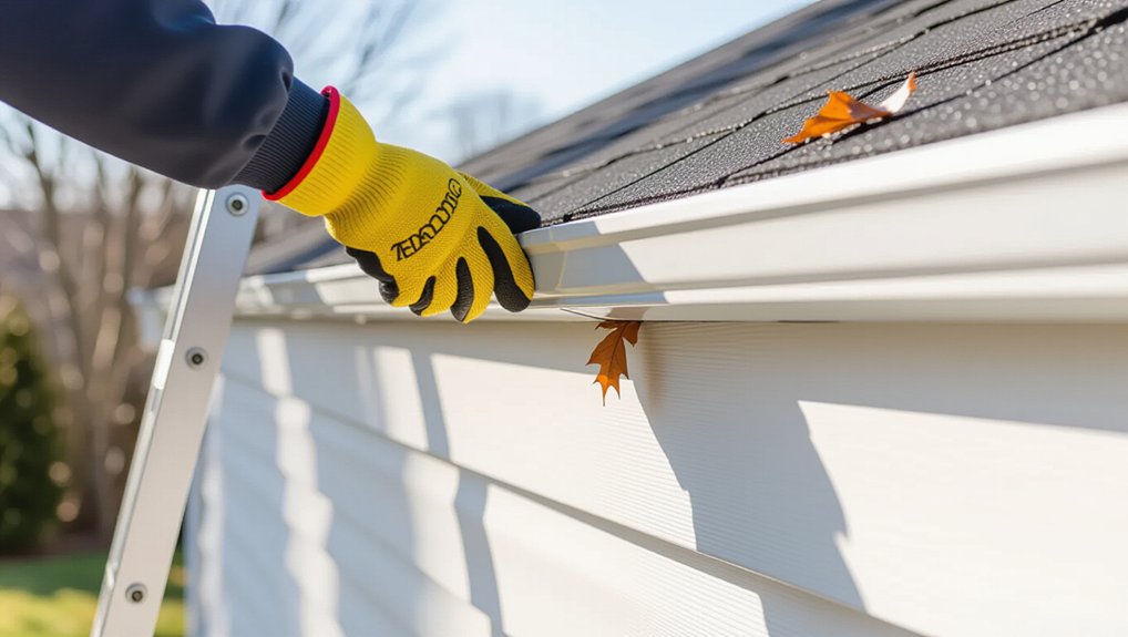 inspect gutters for damage