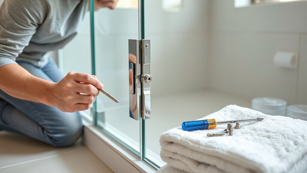 inspect hinges and brackets