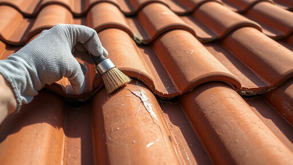 How to Repair Minor Cracks in Clay Roof Tiles