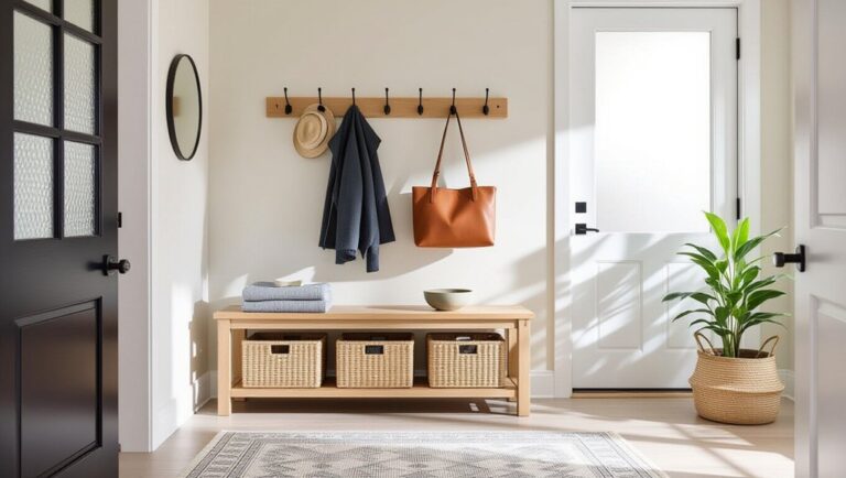 inviting functional entryway storage