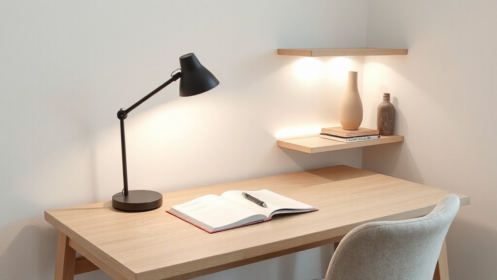 layered calming lighting setup