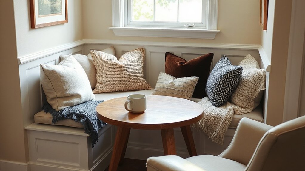 layered cozy cushion textures