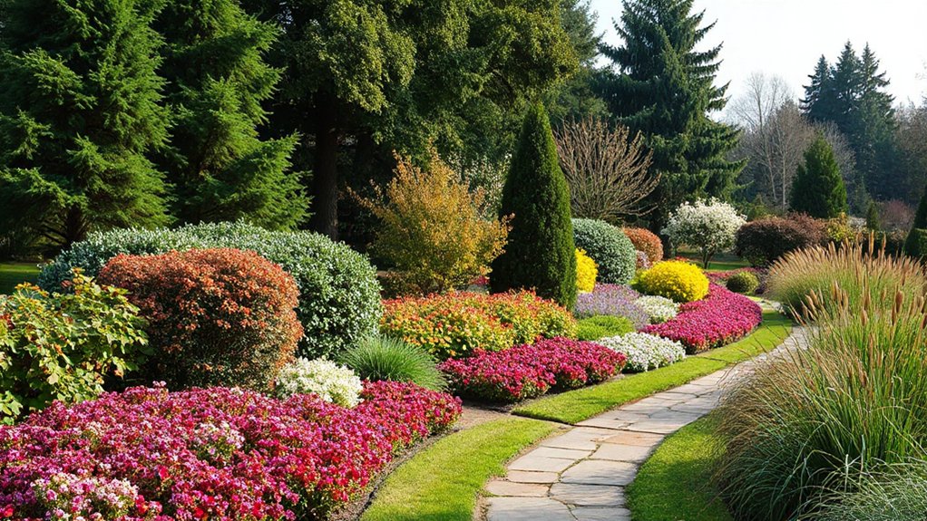 layered planting for year round continuity