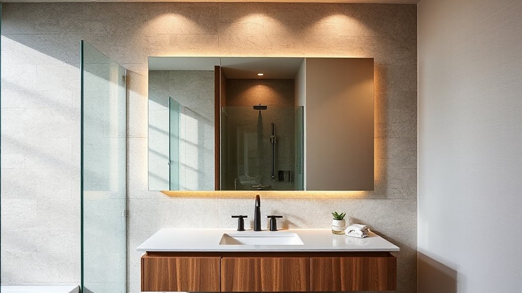layered warm task lighting