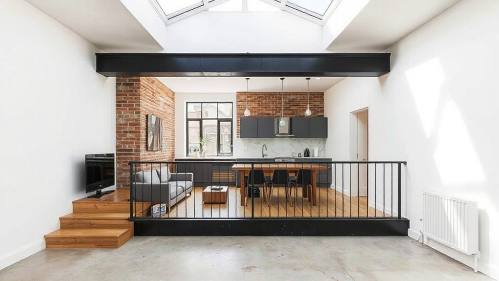 level changes enhance perceived space