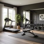 motivating home gym interior