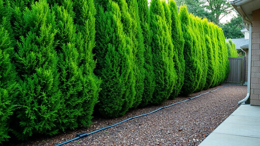 narrow fast growing privacy trees