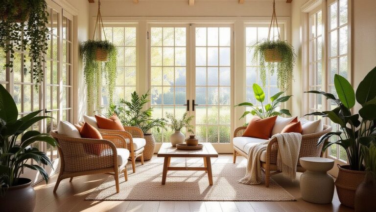 natural relaxing sunroom