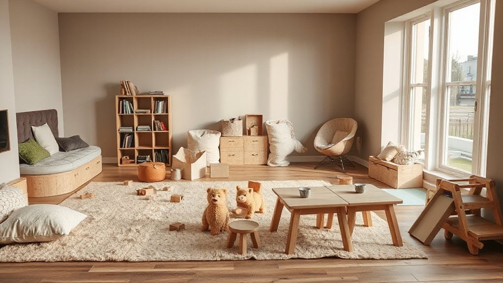 organize zones for play