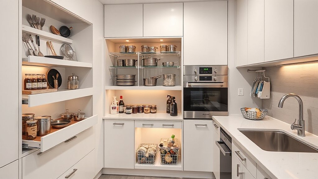 organized accessible kitchen storage