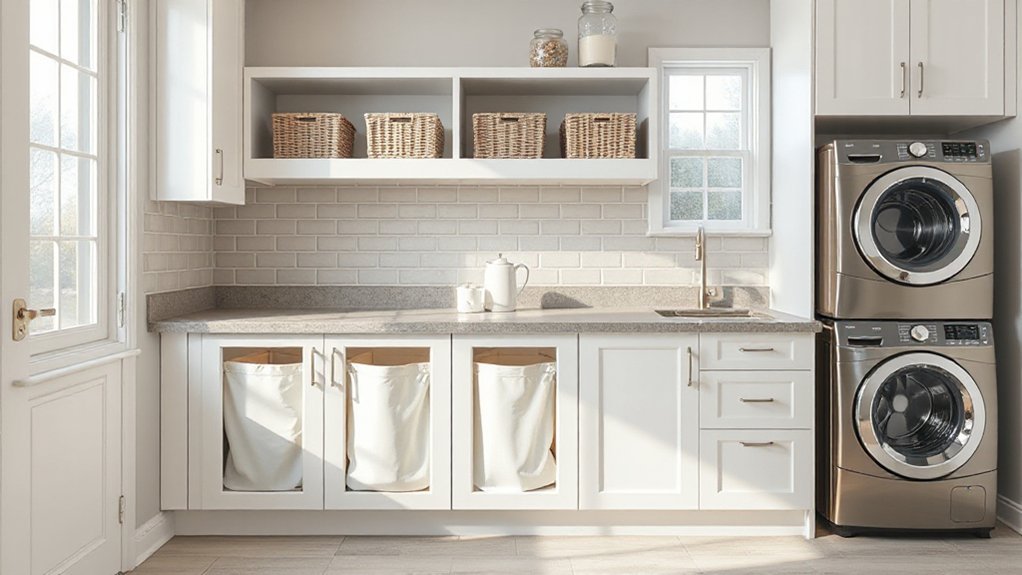 organized laundry sorting system