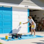 painting garage door hot weather