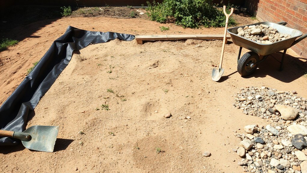 prepare eliminate weeds improve drainage