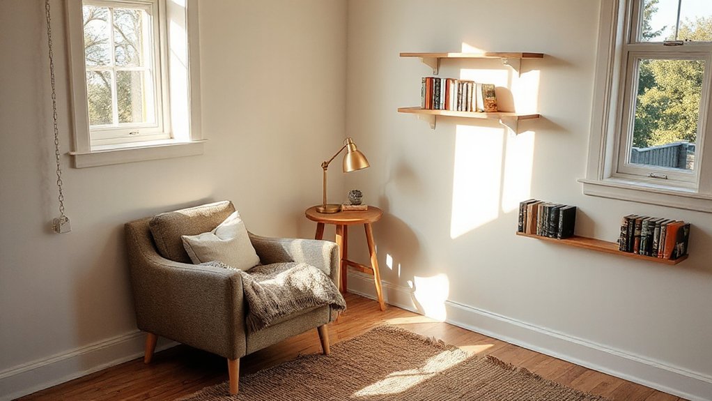 quiet well lit cozy corner