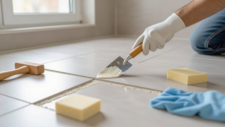 reattaching loose tiles securely