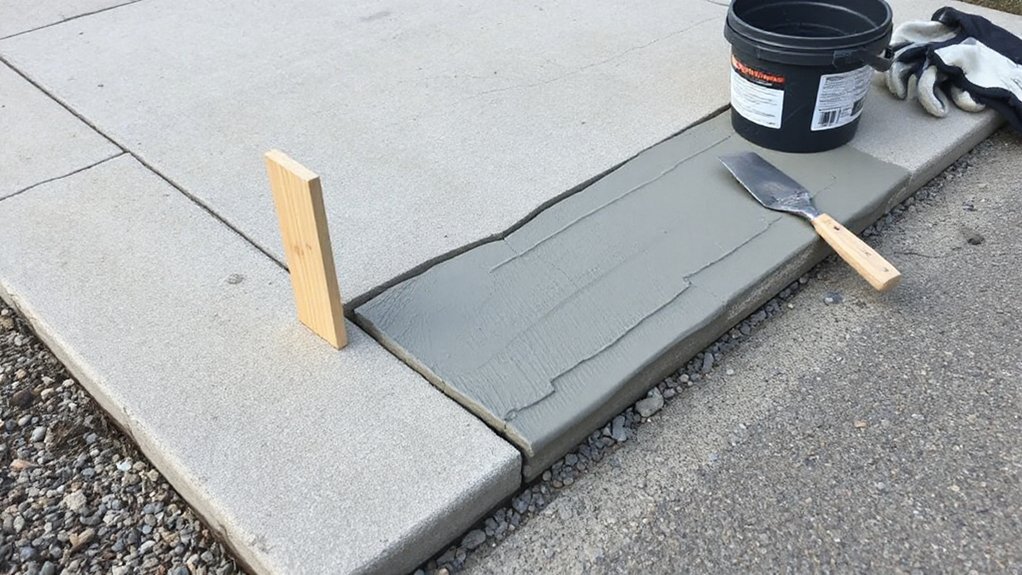 rebuild driveway edge properly