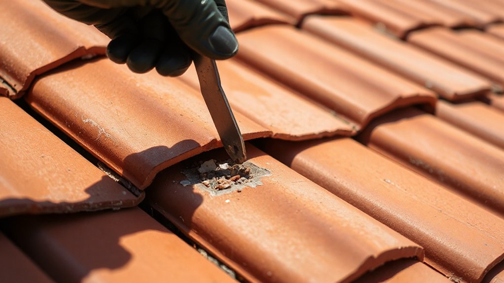 How to Replace a Single Damaged Roof Tile Without Lifting Surrounding Tiles remove and disengage tile