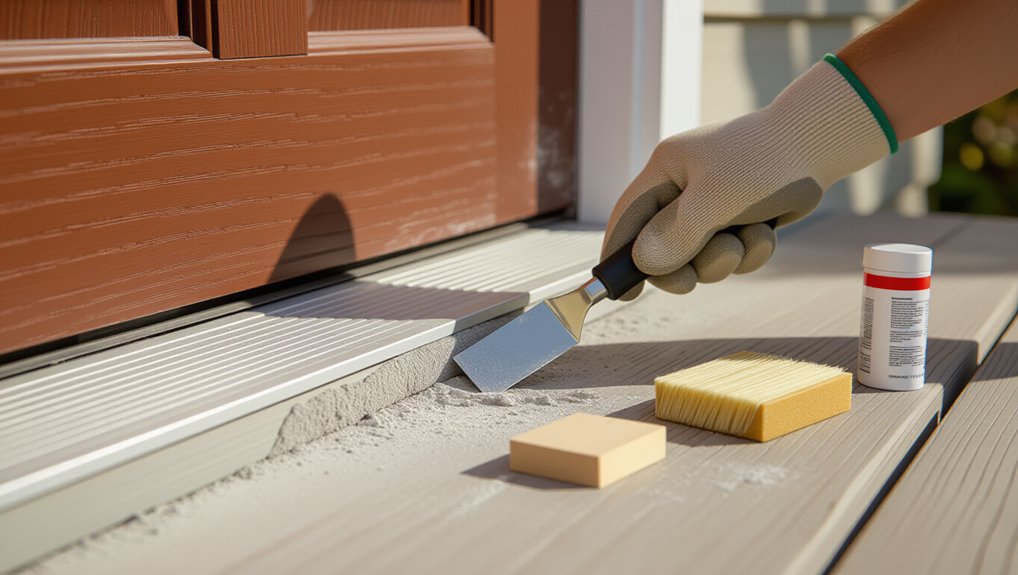 How to Fix Minor Damage to Exterior Door Thresholds