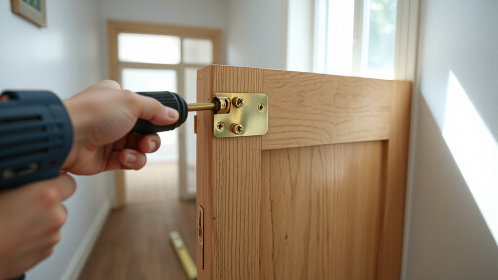 replace hinge screw properly