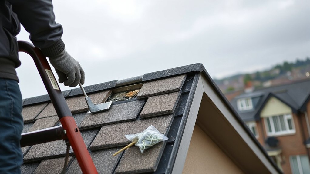 reset loose roof tiles safely