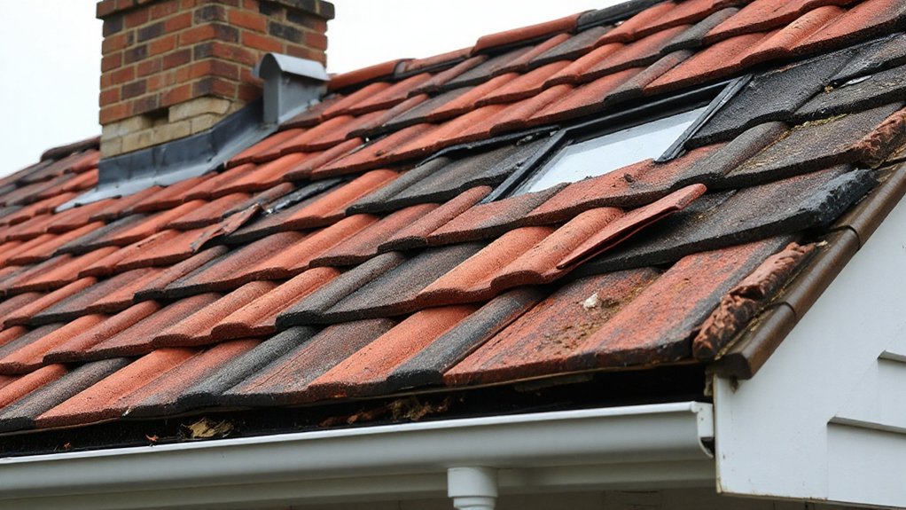 roof damage and drainage issues