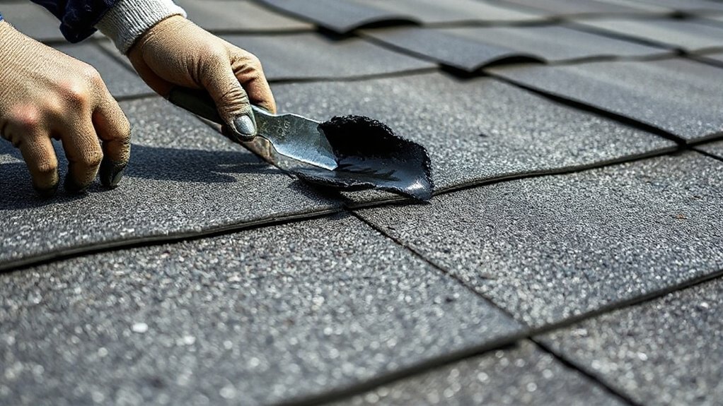 seal curled shingle edges