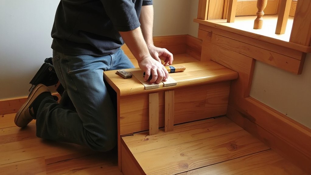 secure and level stair treads