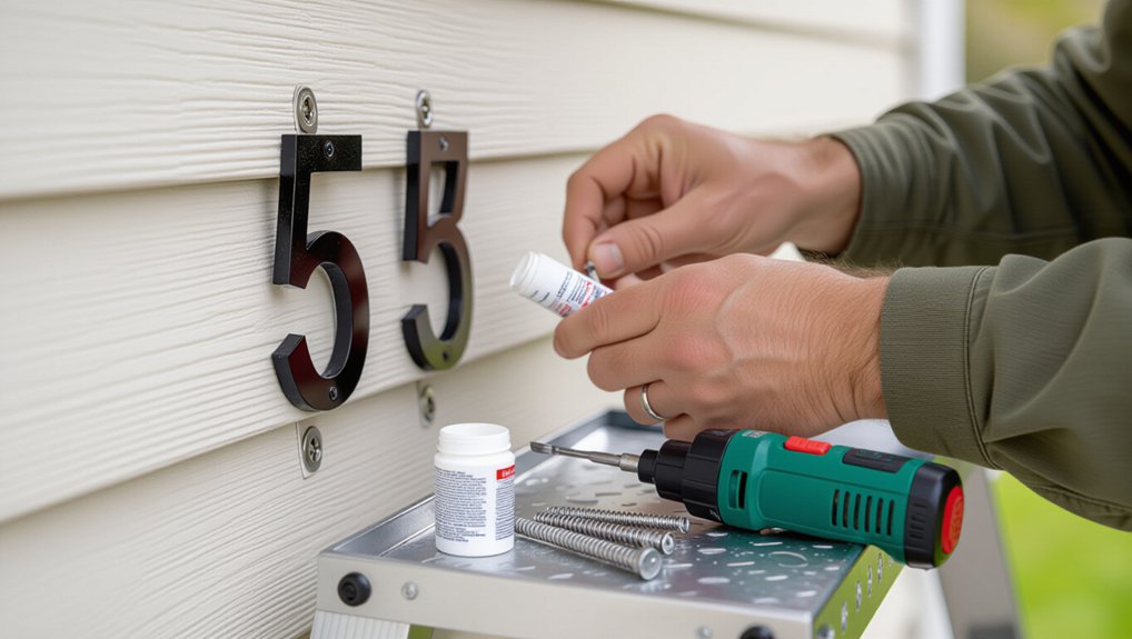 secure house numbers properly