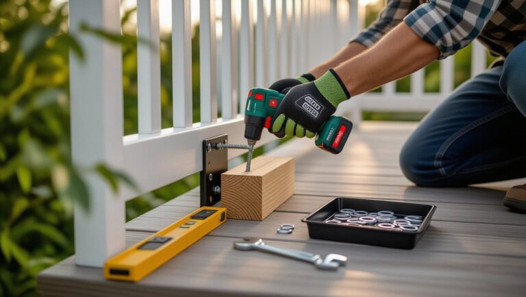 secure outdoor handrails