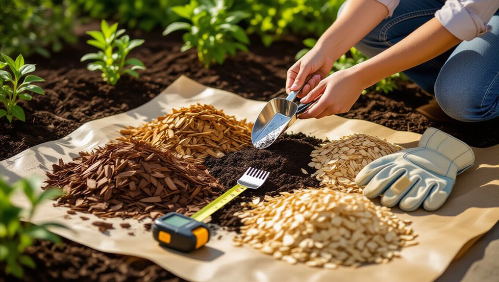 selecting suitable garden mulch