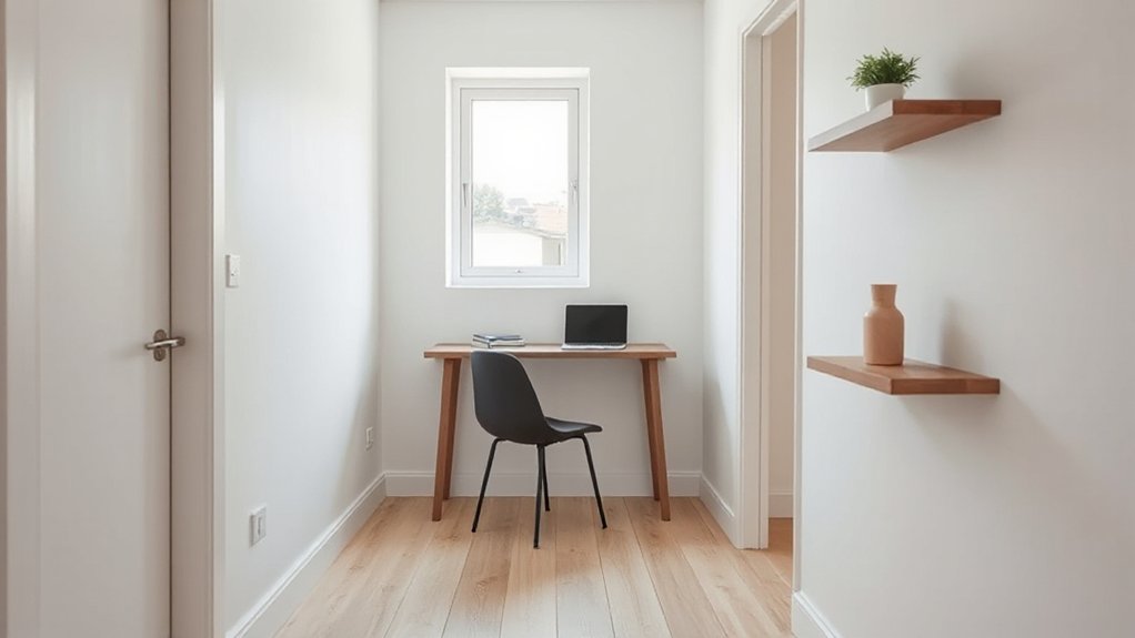 slim functional landing desk