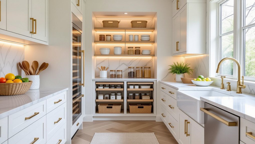 smart stylish pantry shelving